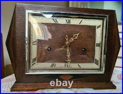 Pre-1933 Enfield Westminster chiming clock. Serviced. Benefits Breast Cancer