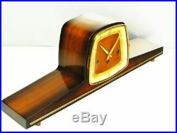 Pure Art Deco Westminster Chiming Mantel Clock Hermle Germany