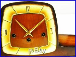 Pure Art Deco Westminster Chiming Mantel Clock Hermle Germany