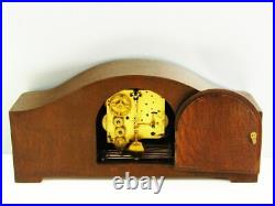 Pure Art Deco Westminster Chiming Mantel Clock Kienzle Black Forest