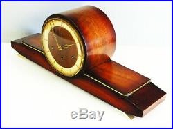 Pure Art Deco Westminster Chiming Mantel Clock Urgos Germany