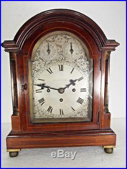 Quality Antique English Westminster Chime Fusee Bracket Clock