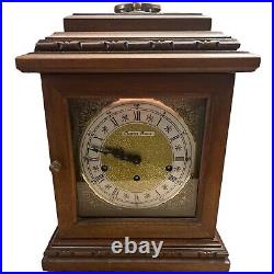 Quarter Hour Westminster Chime Bracket Clock Made in USA 8-day, Key-wind TESTED
