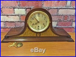 Rare Antique Seth Thomas Mahogany Westminster Chime Beehive Tambour Mantle Clock