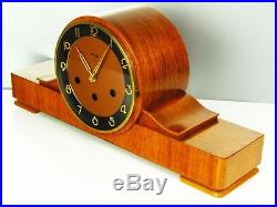 Rare Beautiful Art Deco Kienzle Westminster Chiming Mantel Clock With Pendulum