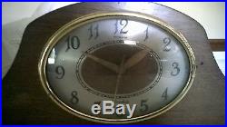RARE HERSCHEDE MANTEL CLOCK Revere Westminster Chimes Electric Oval Face R 913
