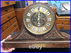 ROYAL CLARENCE HOTEL Franz Hermle (2) Jewels 340-020 Mantle Clock West German