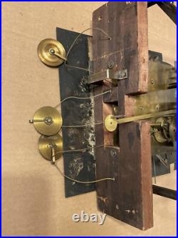 Rare Antique Franklin Clock Co 5 Tube Westminster Chime Hall Clock Movement Part