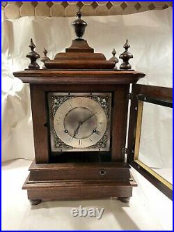 Rare Antique New Haven Double Movement Westminster Bracket Mantel Clock