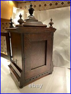 Rare Antique New Haven Double Movement Westminster Bracket Mantel Clock