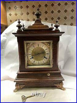 Rare Antique New Haven Double Movement Westminster Bracket Mantel Clock