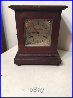Rare Antique New Haven Westminster Chime Bracket Clock Wilcock Patent