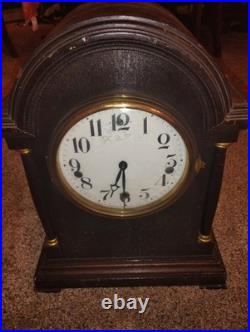 Rare Antique Waterbury Westminster Chime Clock #501 Large Cathedral Arch