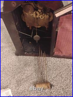 Rare Antique Waterbury Westminster Chime Clock #501 Large Cathedral Arch