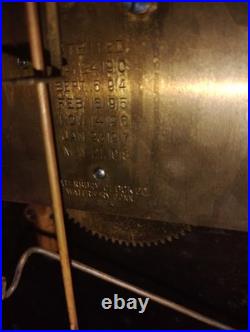 Rare Antique Waterbury Westminster Chime Clock #501 Large Cathedral Arch
