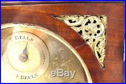 Rare Antique Westminster Chime Mahogany Triple Fusee Musical 8Bell Bracket Clock