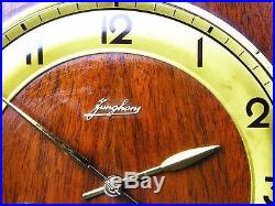Rare Beautiful Art Deco Junghans Westminster Chiming Mantel Clock With Pendulum
