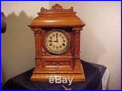 Rare C. 1911 New Haven Bracket Clock, Canadian Willcock Patent Westminster Chime