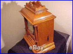 Rare C. 1911 New Haven Bracket Clock, Canadian Willcock Patent Westminster Chime