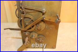 Rare Early WEIGHT DRIVEN Westminster Chime Clock Slave Movement