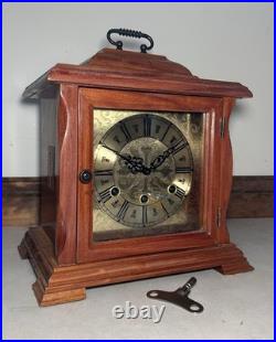Rare Eska Brazil Model 186-6A Westminster Chime Bracket Mantel Table Desk Clock