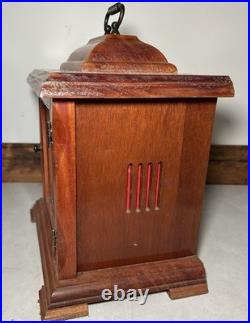 Rare Eska Brazil Model 186-6A Westminster Chime Bracket Mantel Table Desk Clock