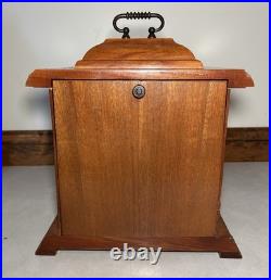 Rare Eska Brazil Model 186-6A Westminster Chime Bracket Mantel Table Desk Clock