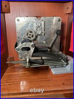 Rare Eska Brazil Model 186-6A Westminster Chime Bracket Mantel Table Desk Clock