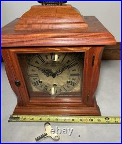 Rare Eska Brazil Model 186-6A Westminster Chime Bracket Mantel Table Desk Clock
