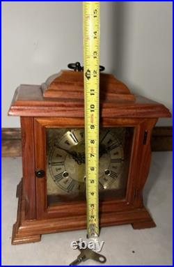 Rare Eska Brazil Model 186-6A Westminster Chime Bracket Mantel Table Desk Clock