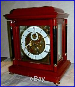 Rare Forum Westminster Chime On Bells 8 Day Skeleton Bracket Clock Working