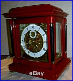 Rare Forum Westminster Chime On Bells 8 Day Skeleton Bracket Clock Working