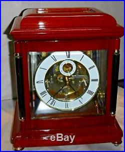 Rare Forum Westminster Chime On Bells 8 Day Skeleton Bracket Clock Working