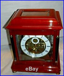 Rare Forum Westminster Chime On Bells 8 Day Skeleton Bracket Clock Working