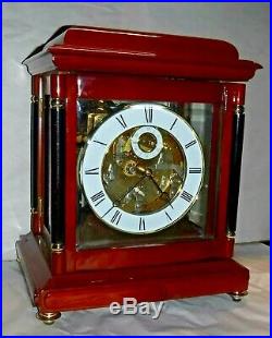 Rare Forum Westminster Chime On Bells 8 Day Skeleton Bracket Clock Working