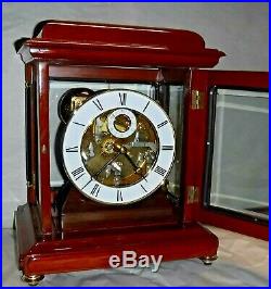 Rare Forum Westminster Chime On Bells 8 Day Skeleton Bracket Clock Working