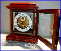 Rare Forum Westminster Chime On Bells 8 Day Skeleton Bracket Clock Working