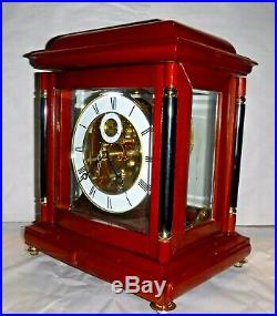 Rare Forum Westminster Chime On Bells 8 Day Skeleton Bracket Clock Working