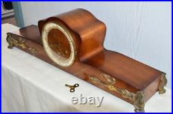 Rare German Westminster Chime Mantle Clock, Beautiful, Working