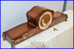 Rare German Westminster Chime Mantle Clock, Beautiful, Working