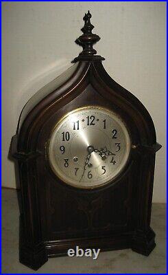 Rare Gothic Ecclesiastical Herman Miller Westminster Chime Mantle Clock Mauthe