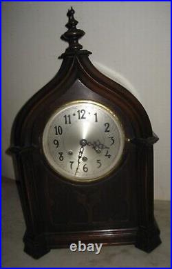 Rare Gothic Ecclesiastical Herman Miller Westminster Chime Mantle Clock Mauthe