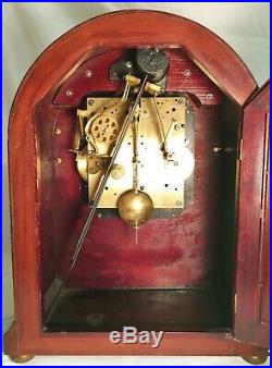Rare Gustav Becker 8-day German Black Forrest Westminster Chime Mantle Clock