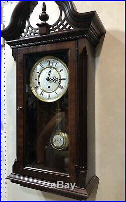 Rare Howard Miller Triple Chime Westminster Whitt German Wall Clock 612-674