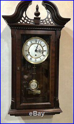 Rare Howard Miller Triple Chime Westminster Whitt German Wall Clock 612-674