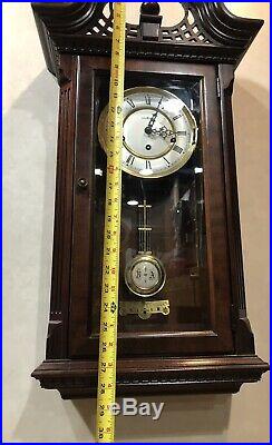 Rare Howard Miller Triple Chime Westminster Whitt German Wall Clock 612-674