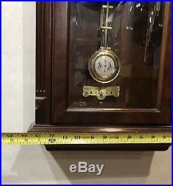 Rare Howard Miller Triple Chime Westminster Whitt German Wall Clock 612-674