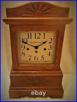 Rare New England Clock Co. Mantel Clock Westminster Chimes