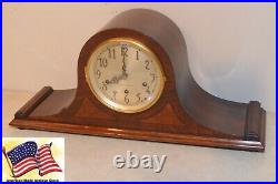 Rare Restored Seth Thomas Antique Westminster Chime Clock # 105-1930 In Mahogany