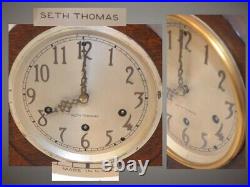 Rare Restored Seth Thomas Antique Westminster Chime Clock # 105-1930 In Mahogany